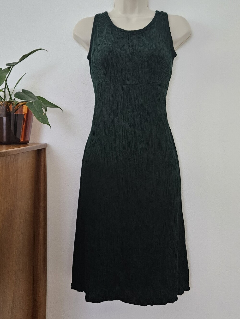 vintage embroider 90s y2k cottage grunge boho urban indie hippie midi dress - Picture 7 of 7